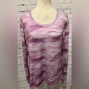 UNDER ARMOUR WOMEN'S HEAT GEAR PURPLE FITTED LONG SLEEVE SHIRT SIZE XL